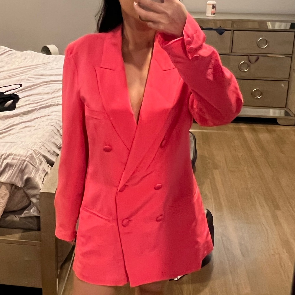 Silk Pink blazer size 4
